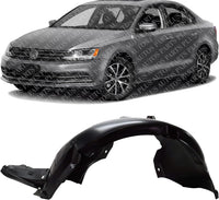 Front Fender Liner Left Driver Side Direct Replacement Compatible With 2015-2018 Volkswagen Jetta VW1248136 5C6805911M