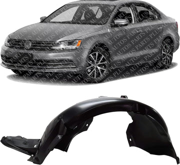 Front Fender Liner Left Driver Side Direct Replacement Compatible With 2015-2018 Volkswagen Jetta VW1248136 5C6805911M