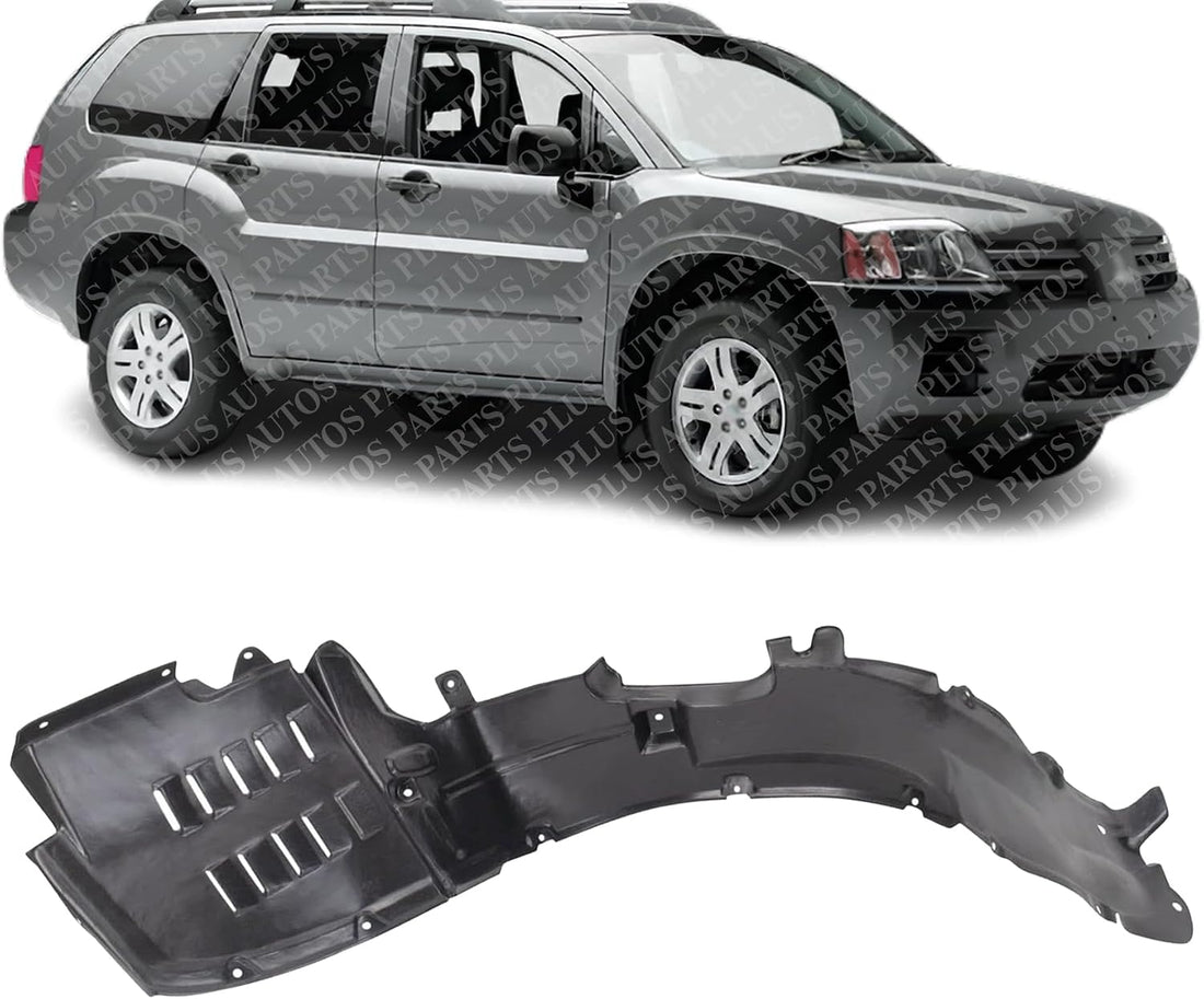 Front Fender Liner Right Passenger Side Direct Replacement Compatible With 2004-2005 Mitsubishi Endeavor MI1251108 MN150588