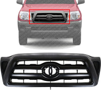 Front Grille Paintable Shell And Insert Direct Replacement Compatible With 2005-2011 Toyota Tacoma TO1200269 5310004350
