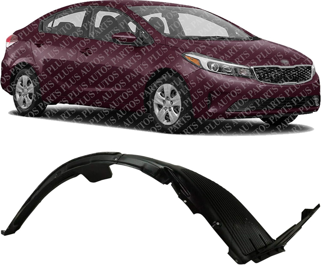 Front Fender Liner Right Passenger Side Direct Replacement Compatible With 2017-2018 Kia Forte5 KI1249155 86812A7900