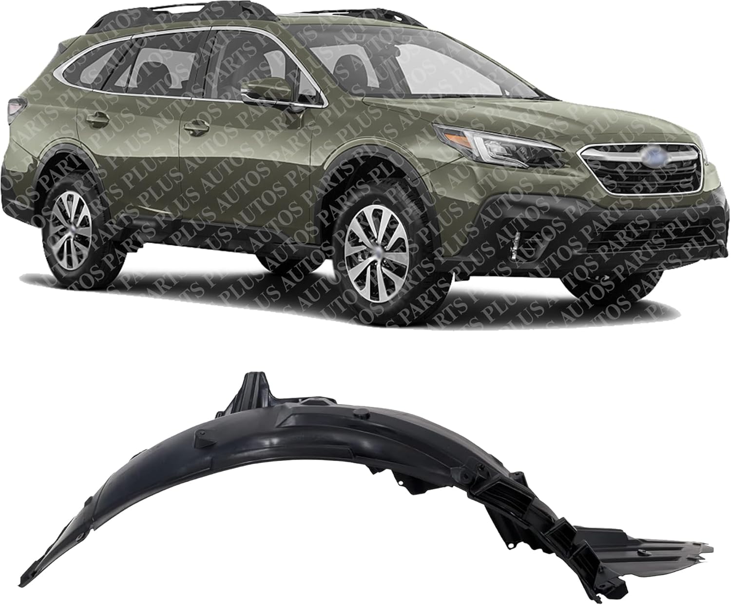 Front Fender Liner Right Passenger Side Direct Replacement Compatible With 2020-2022 Subaru Outback SU1249137 59110AN02A