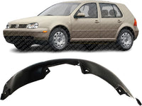 Front Fender Liner Left Driver Side Direct Replacement Compatible With 1999-2006 Volkswagen Golf/GTI / 1995-2005 Jetta VW1248103 1JM809957
