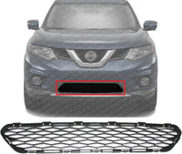 Front Bumper Lower Grille Textured Gray Plastic Direct Replacement Compatible With 2014-2016 Nissan Rogue NI1036102 622544BA0A