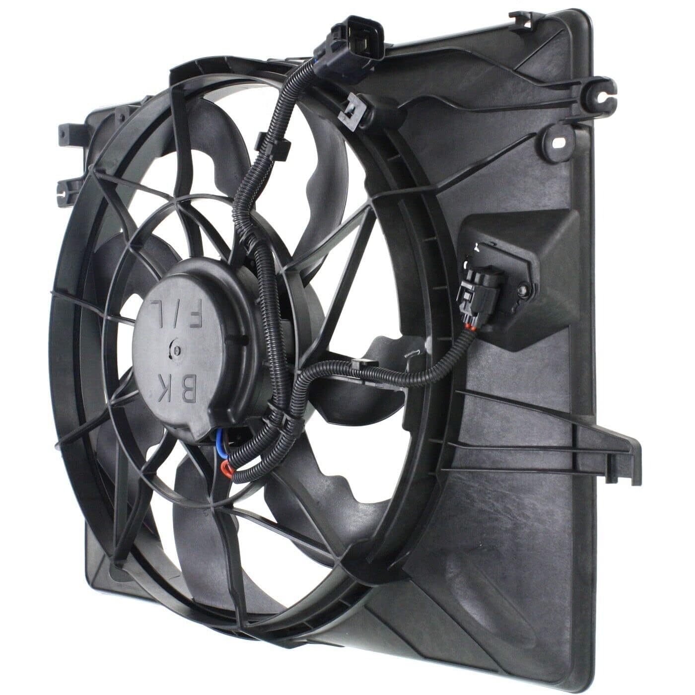 Front Radiator Single Fan Assembly Direct Replacement Compatible with 2013-2014 Hyundai Genesis HY3115147 253802M500