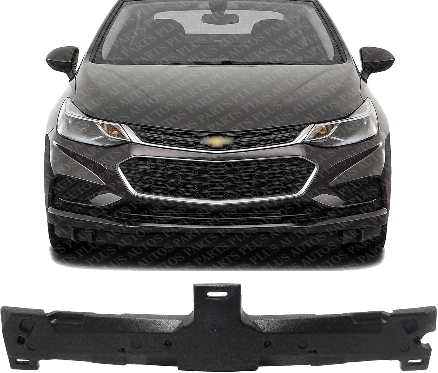 Front Bumper Absorber Direct Replacement Compatible With 2016-2018 Chevrolet Cruze GM1070314 84118267