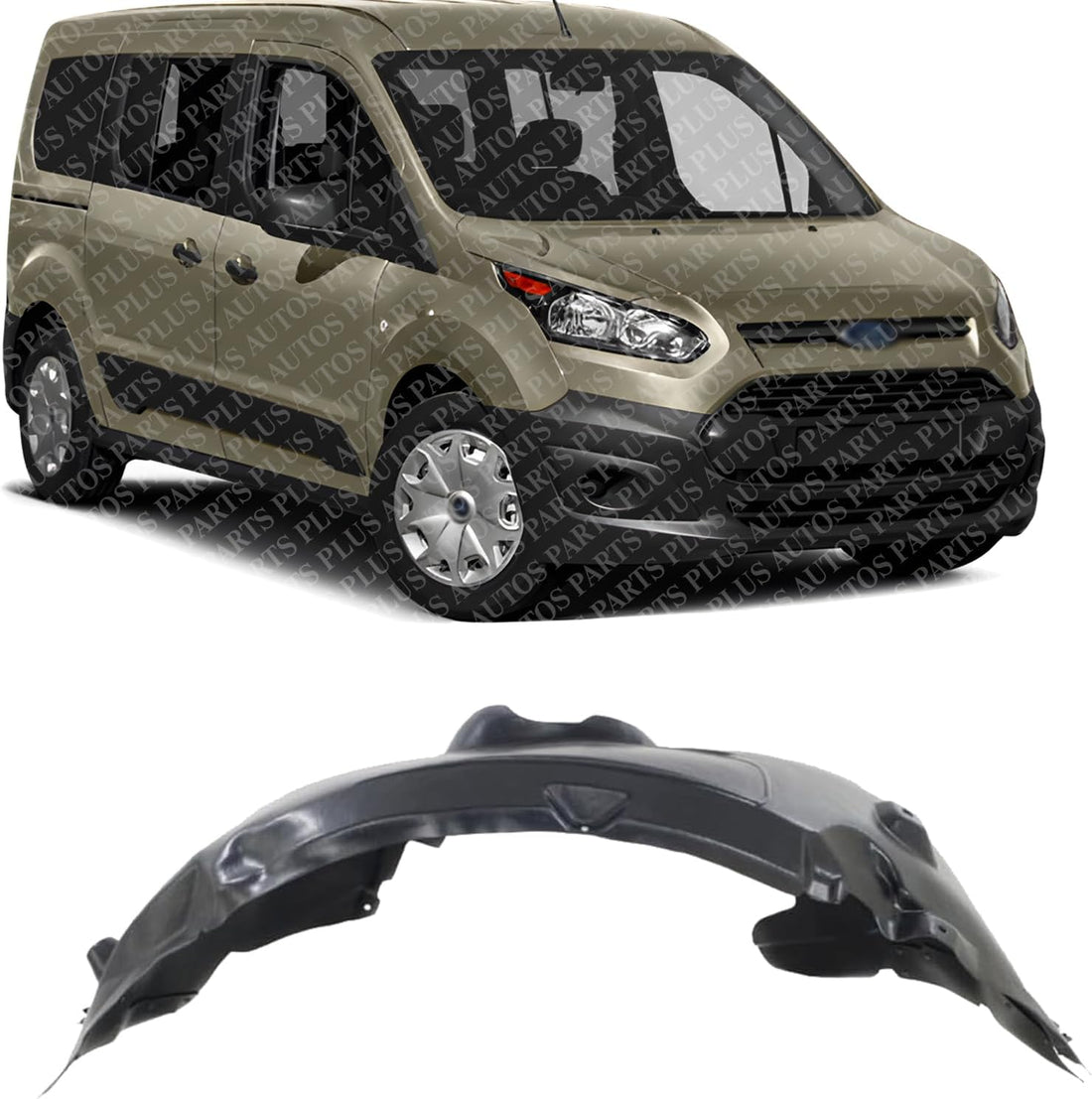 Front Fender Liner Right Passenger Side Direct Replacement Compatible with 2014-2018 Ford Transit Connect FO1249167 DT1Z16102A