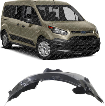Front Fender Liner Right Passenger Side Direct Replacement Compatible with 2014-2018 Ford Transit Connect FO1249167 DT1Z16102A