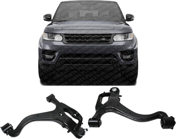 Set of 2 Front Lower Control Arm Steel Left Driver & Right Passenger Side Direct Replacement Compatible With 2005-2009 Land Rover LR3 / 2010-2016 LR4 LR028245 RBJ501540 LR028249
