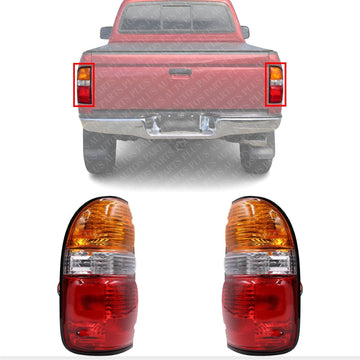 Set Of 2 Tail Lights Assembly Right Passenger & Left Driver Side Direct Replacement Compatible With 2001-2004 Toyota Tacoma TO2800139 TO2801139 8156004060 8155004060