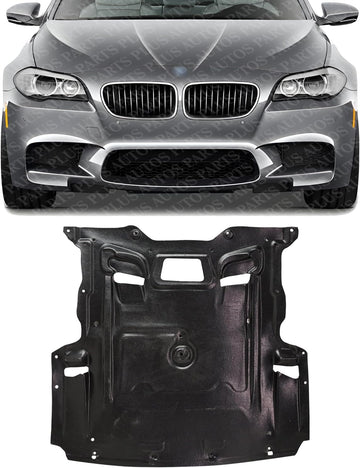 Front Engine Splash Shield Under Cover Direct Replacement Compatible with 2010-2017 BMW 5-Series / 2012-2019 6-Series / 2009-2015 7-Series BM1228195 51757185113
