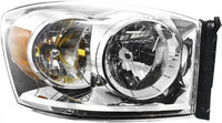 Set Of 2 Front Headlight Assembly Right Passenger & Left Driver Side Direct Replacement Compatible With 2007-2009 Dodge Ram Full Size Pickup CH2502180 CH2503180 68003125AD-PFM