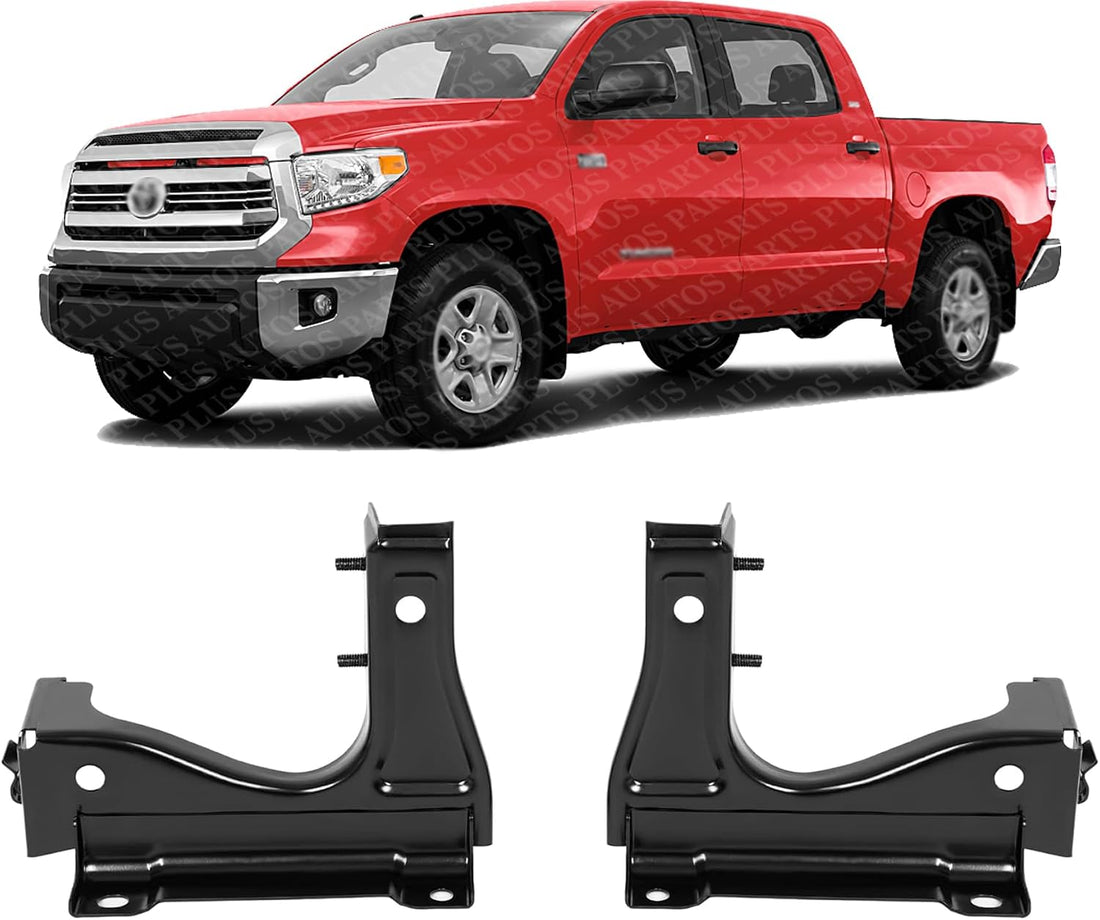 Set of 2 Front Radiator Support Bracket Steel Left Driver & Right Passenger Side Direct Replacement Compatible with 2014-2021 Toyota Tundra TO1225438 TO1225437 539060C020 539050C020