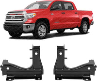 Set of 2 Front Radiator Support Bracket Steel Left Driver & Right Passenger Side Direct Replacement Compatible with 2014-2021 Toyota Tundra TO1225438 TO1225437 539060C020 539050C020
