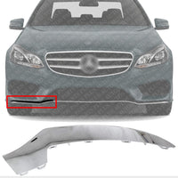 Front Bumper Molding Chrome Right Passenger Side Direct Replacement Compatible With 2014-2017 Mercedes Benz E-Class MB1047131 2078850874
