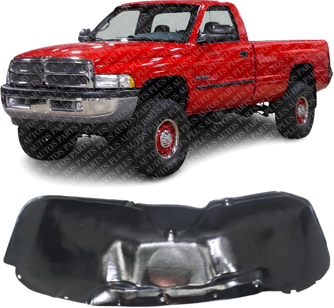 Front Fender Liner Left Driver Side Direct Replacement Compatible With 1994-2002 Dodge Ram 1500 2500 3500 CH1248103 55346015