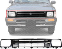 Front Bumper Grille Primed Shell & Insert Direct Replacement Compatible With 1992-1995 Toyota Pickup TO1200127 5311135080