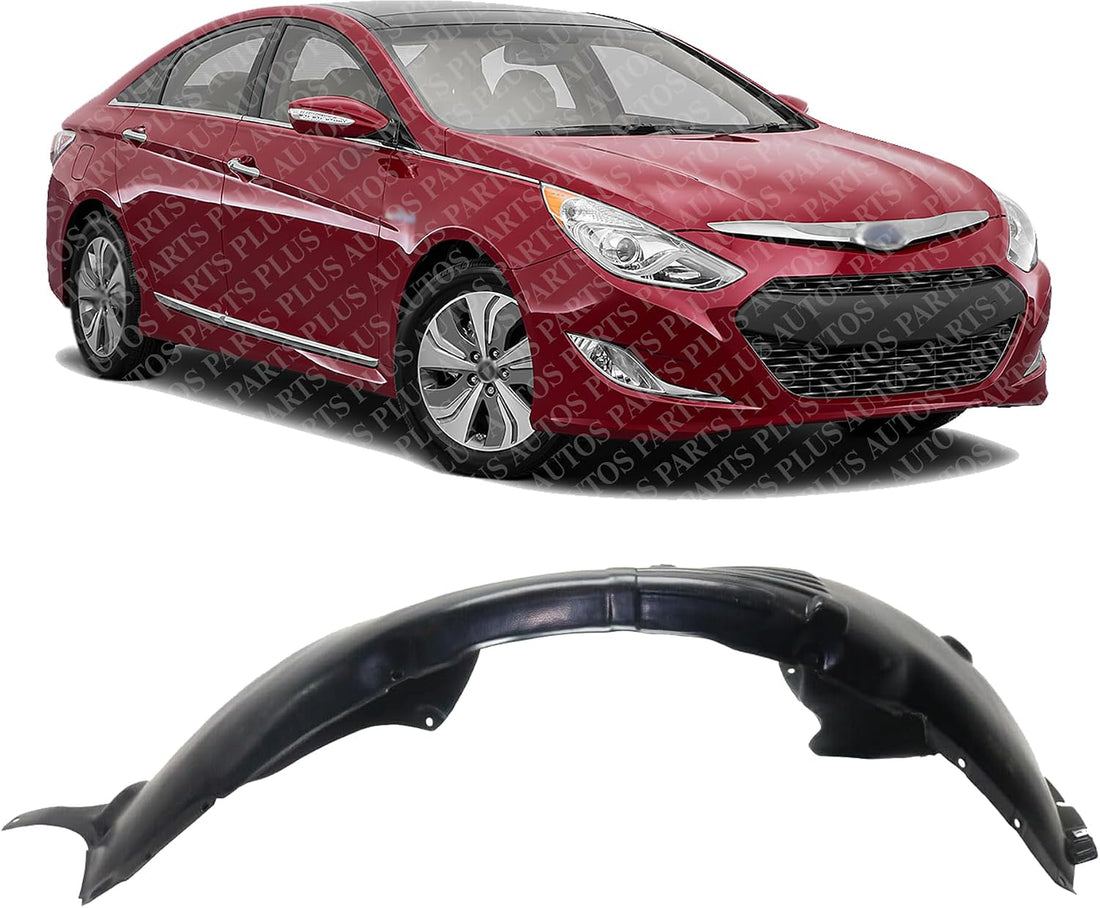 Front Fender Liner Right Passenger Side Direct Replacement Compatible With 2015-2017 Hyundai Sonata HY1249168 86812C2310