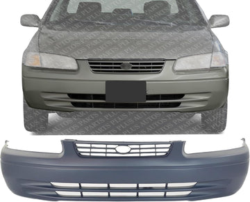 Front Bumper Cover Primed Direct Replacement Compatible With 1997-1999 Toyota Camry TO1000187 52119AA901