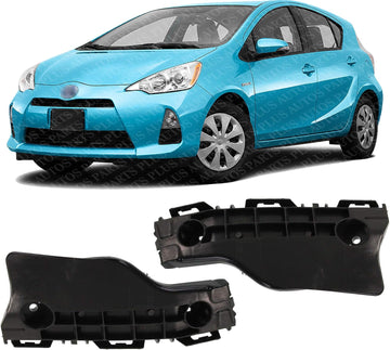 Set Of 2 Front Bumper Outer Retainer Plastic Left Driver & Right Passenger Side Direct Replacement Compatible With 2012-2017 Toyota Prius TO1033112 TO1032112 5253552150 5253652110