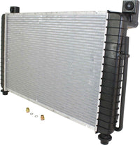 Front Radiator 28 in x 17 in Core Without Rear Auxiliary A/C Direct Replacement Compatible with 1999-2004 Chevrolet Silverado/GMC Sierra 1500 GM3010436 15193110
