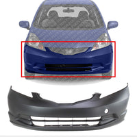 Front Bumper Cover Primed Direct Replacement Compatible With 2009-2014 Honda Fit HO1000265 04711TK6A80ZZ