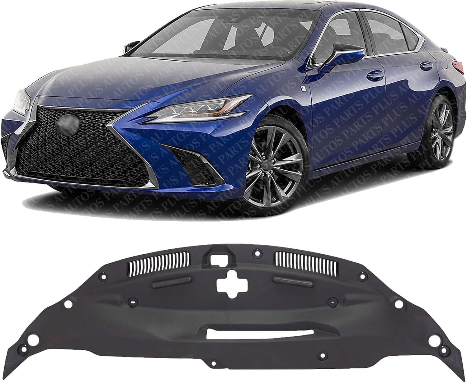 Front Radiator Support Cover Plastic Direct Replacement Compatible With 2017 Lexus IS200t / 2018-2020 IS300 LX1224117 5329553070