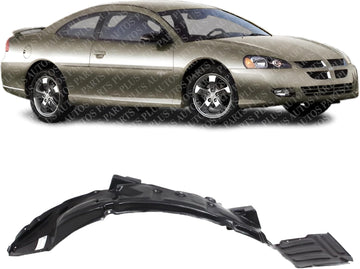 Front Fender Liner Right Passenger Side Direct Replacement Compatible With 2001-2002 Dodge Stratus CH1249136 MR990644