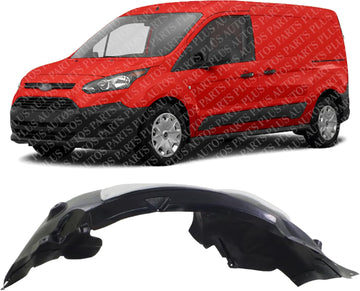 Front Fender Liner Left Driver Side Direct Replacement Compatible With 2014-2018 Ford Transit Connect FO1248166 DT1Z16103C