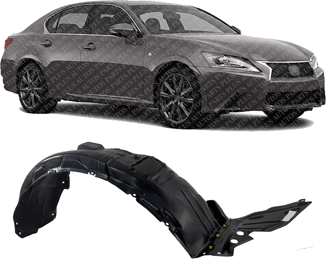 Front Fender Liner Right Passenger Side Direct Replacement Compatible With 2013-2015 Lexus GS350 / GS450h LX1249122 5380530203