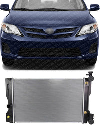 Front Radiator Aluminum Core Direct Replacement Compatible With 2009-2013 Toyota Corolla TO3010334 1641022160