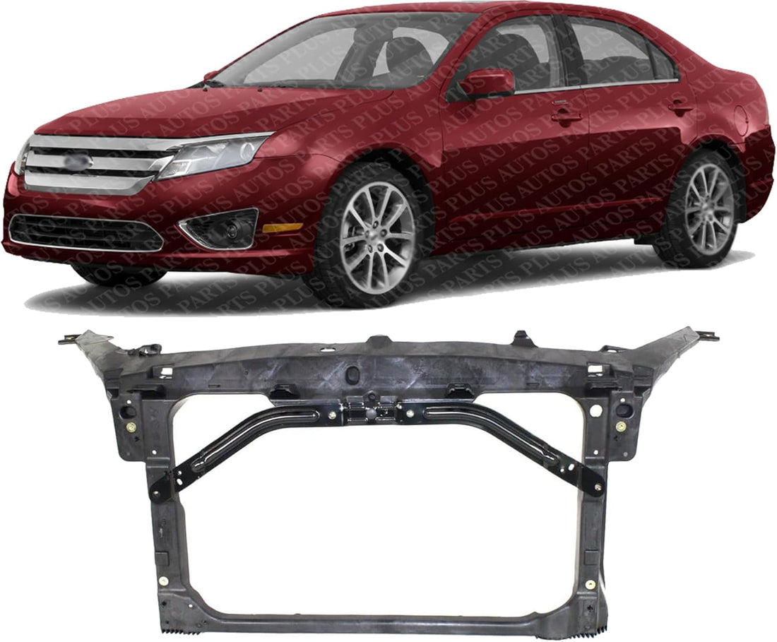 Front Radiator Support Assembly Plastic With Steel Direct Replacement Compatible With 2010-2012 Ford Fusion / 2010-2011 Mercury Milan FO1225201 AE5Z16138A