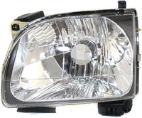 Front Headlights + Corner Light With Chrome Trim + Tail Lamp Assembly Left Driver & Right Passenger Side Direct Replacement Compatible With 2001-2004 Toyota Tacoma TO2503136 TO2502136