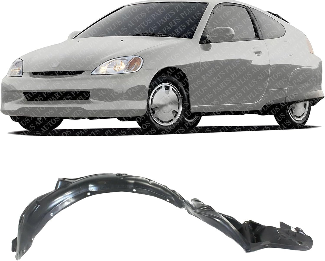Front Section Fender Liner Left Driver Side Direct Replacement Compatible With 2000-2006 Honda Insight HO1250104 74151S3Y000