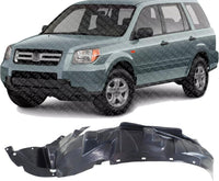 Front Fender Liner Left Driver Side Direct Replacement Compatible With 2006-2008 Honda Pilot HO1250108 74151S9VA10