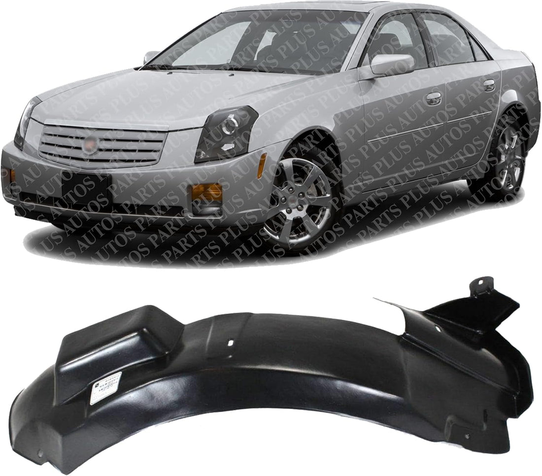 Front Fender Liner Rear Section Left Driver Side Direct Replacement Compatible With 2003-2007 Cadillac CTS GM1248159 25765935