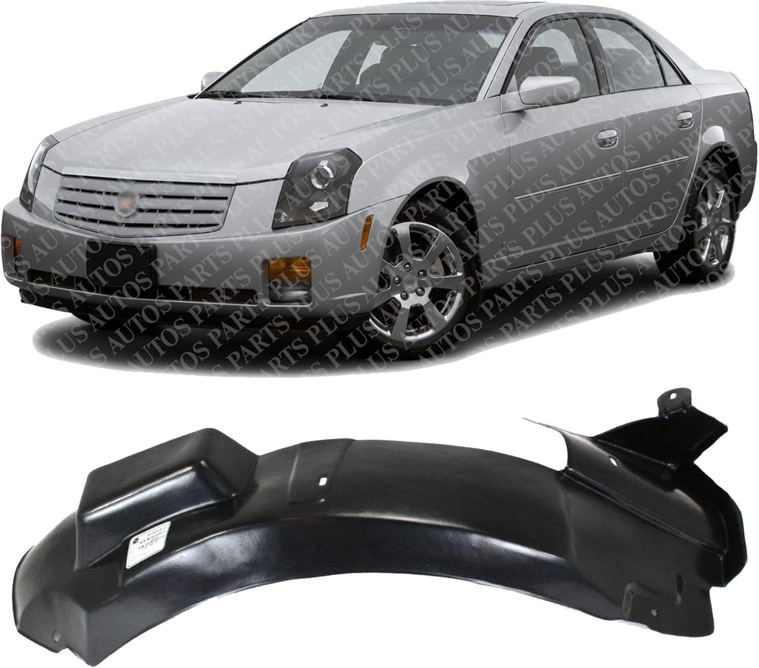 Front Fender Liner Rear Section Left Driver Side Direct Replacement Compatible With 2003-2007 Cadillac CTS GM1248159 25765935