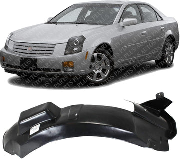 Front Fender Liner Rear Section Left Driver Side Direct Replacement Compatible With 2003-2007 Cadillac CTS GM1248159 25765935
