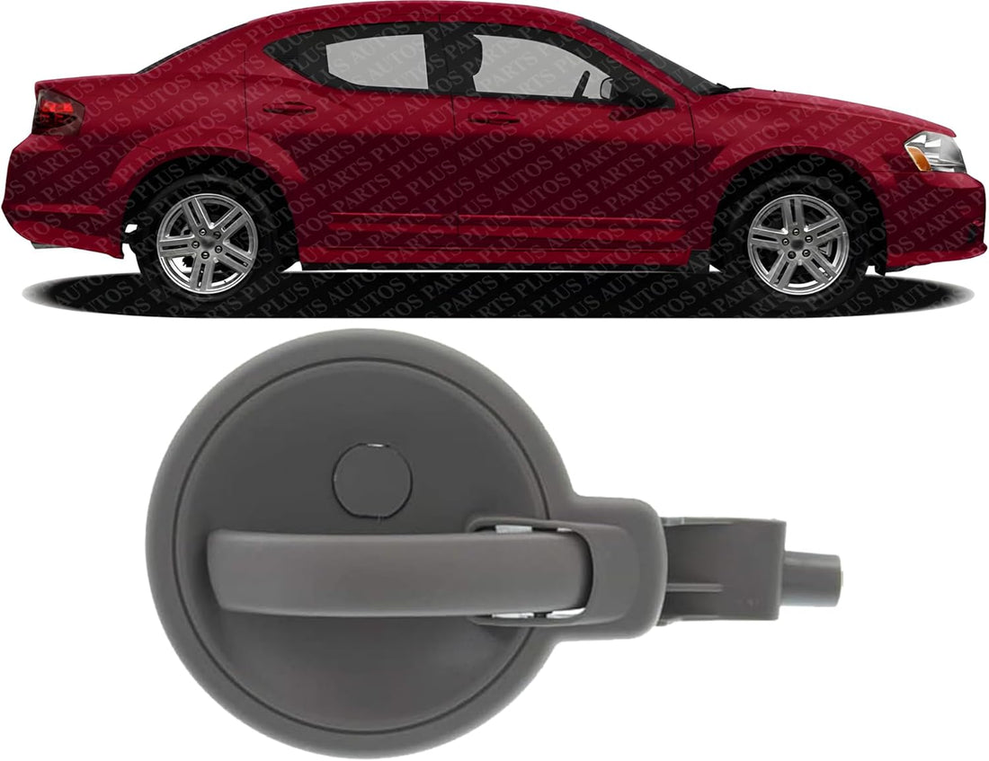 Front Or Rear Interior Door Handle Right Passenger Side Direct Replacement Compatible with 2008-2014 Dodge Avenger CH1353138 1FU94XDBAA