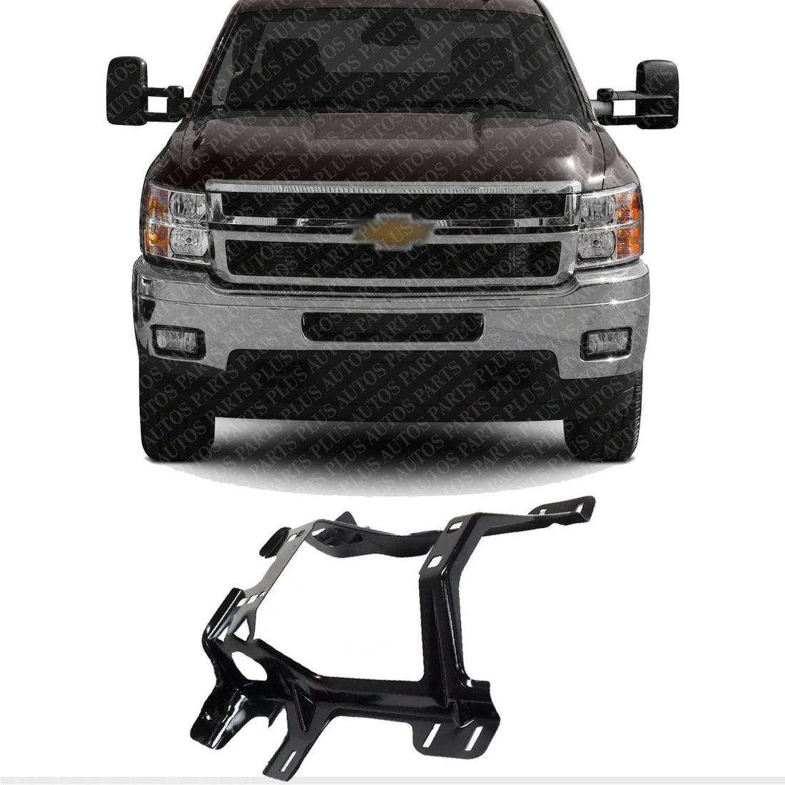 AUTOS PARTS PLUS Front Radiator Center Support Bracket Steel Direct Replacement Compatible With Chevrolet Silverado & GMC Sierra 1500 2007-2013/2500 HD 3500 HD 2007-2014 GM1225316 25811768
