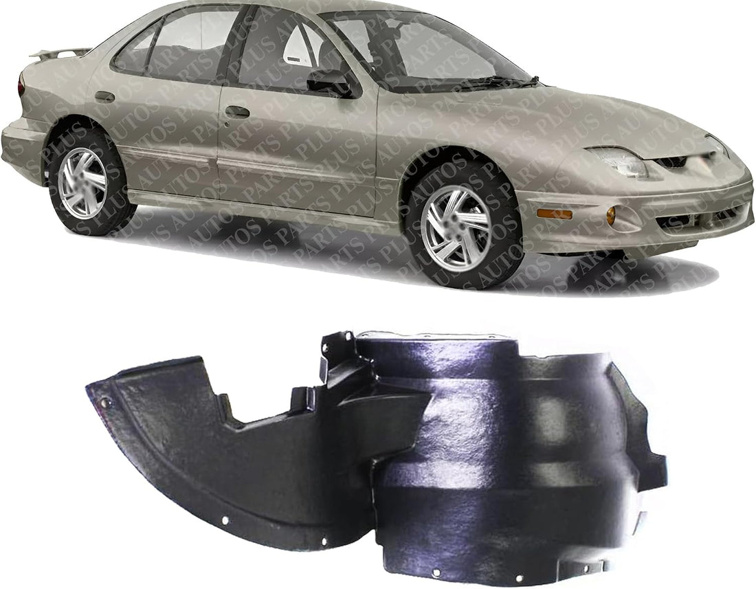 Front Section Fender Liner Left Driver Side Direct Replacement Compatible With 2000-2002 Pontiac Sunfire GM1248136 22605367