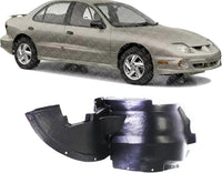 Front Section Fender Liner Left Driver Side Direct Replacement Compatible With 2000-2002 Pontiac Sunfire GM1248136 22605367