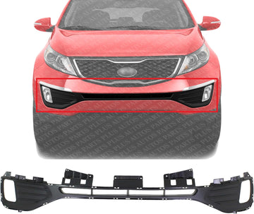 Front Bumper Grille Textured Gray Plastic Direct Replacement Compatible With 2011-2013 Kia Sportage KI1036112 865613W000