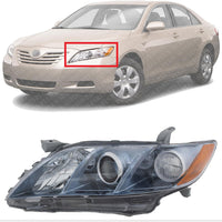 Front Head Light Assembly Left Driver Side Direct Replacement Compatible With 2007-2009 Toyota Camry TO2502200 8115006C10