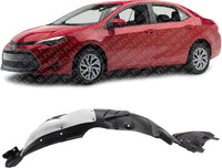 Front Fender Liner Left Driver Side Direct Replacement Compatible With 2017-2019 Toyota Corolla TO1248210 5387602660