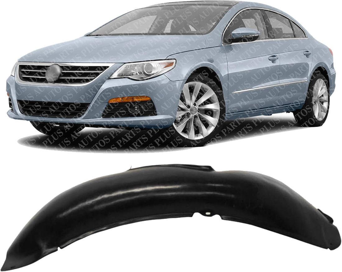 Front Fender Liner Rear Section Left Driver Side Direct Replacement Compatible With 2009-2012 Volkswagen Passat VW1248110 3C8805977A