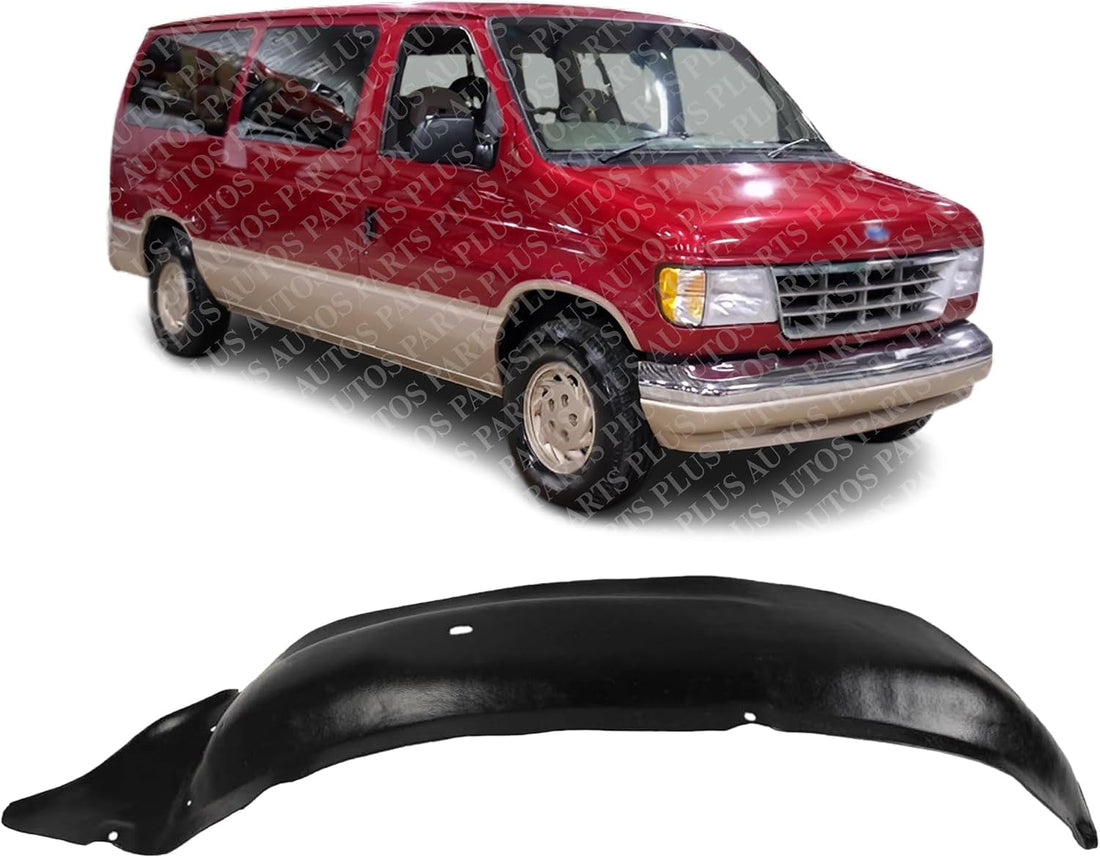 Front Fender Liner Right Passenger Side Direct Replacement Compatible With 1992-1996 Ford E-150 E-250 E-350 Econoline Van FO1251108 F2UZ16102A