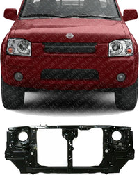 Front Radiator Support Assembly Black Steel Direct Replacement Compatible With 2001-2002 Nissan Frontier NI1225150 625009Z430