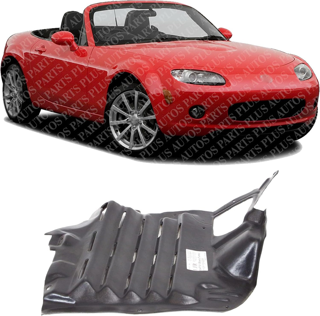 Front Section Fender Liner Right Passenger Side Direct Replacement Compatible With 2001-2005 Mazda Miata MA1251109 N06756132