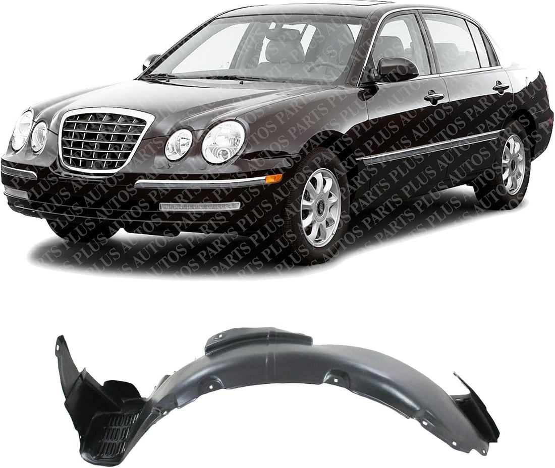 Front Fender Liner Left Driver Side Direct Replacement Compatible With 2004-2006 Kia Amanti KI1250111 868113F000